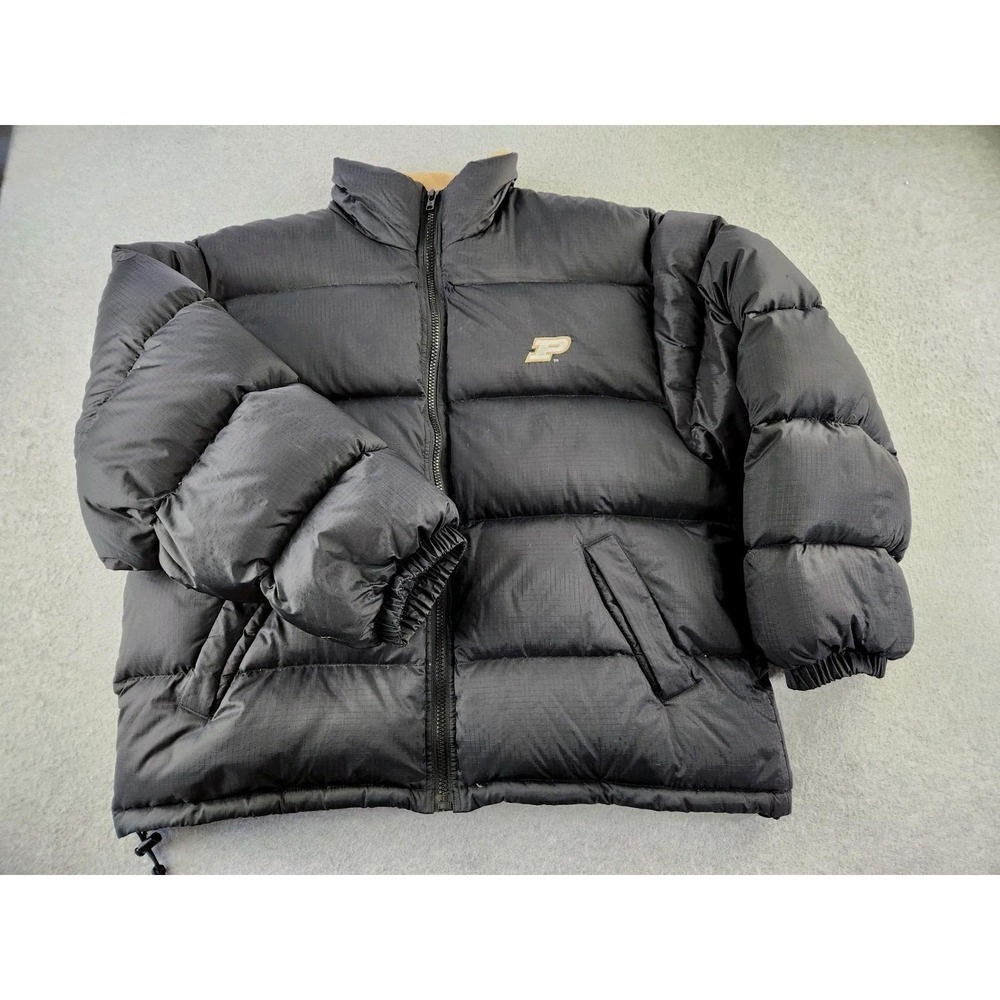 Vintage Purdue Boilermakers Down Puffer Jacket University Football‎ Mens XL 2XL